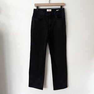 Wrangler High Rise True Straight Black Jeans Women's Size 8